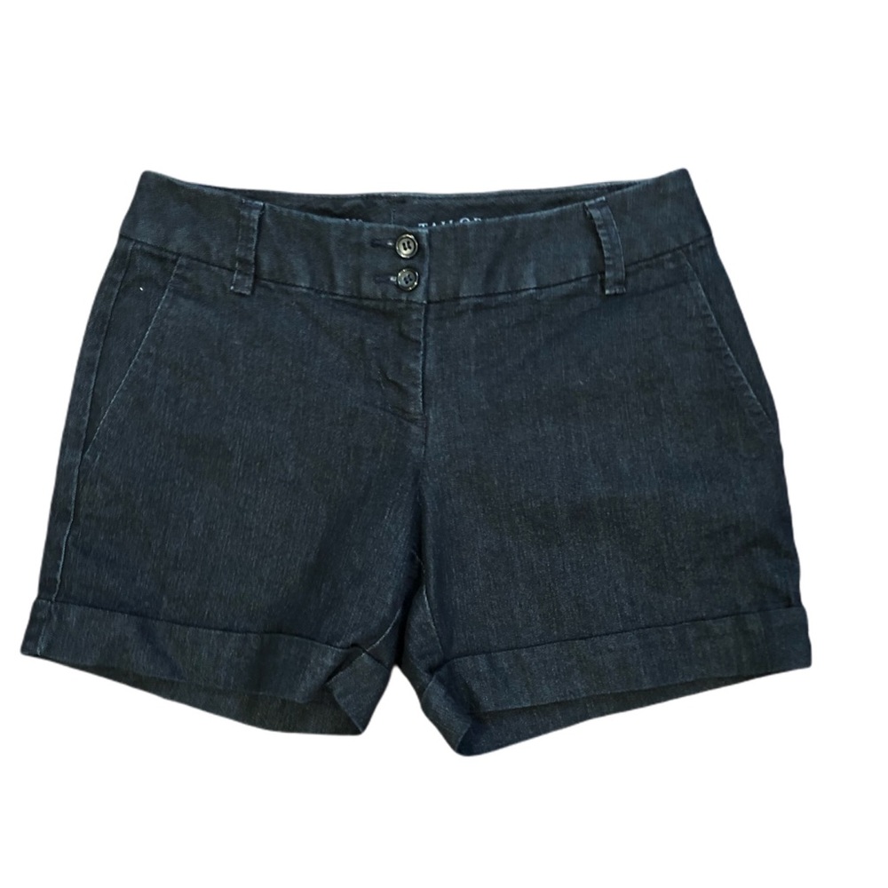 The Limited Denim Tailored Denim Dark Wash Shorts